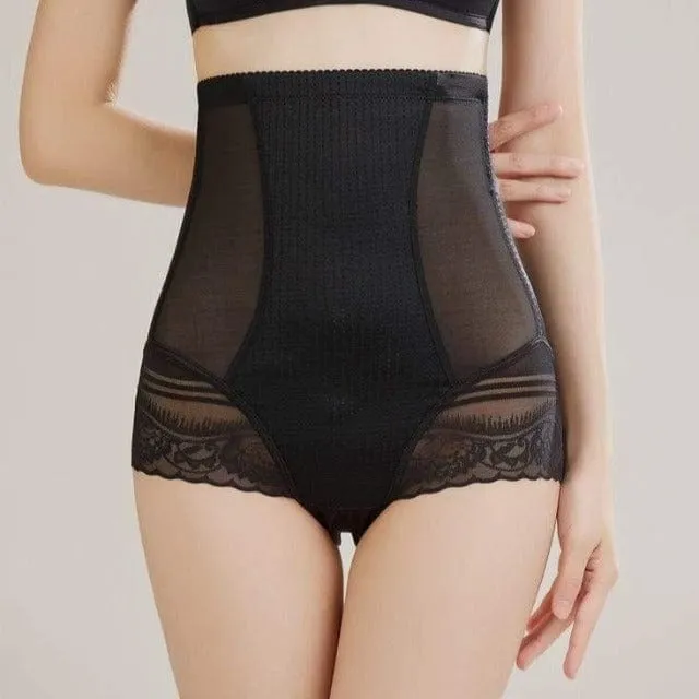 High-Waist Tummy Control Postpartum Lace Thigh Shaper Panty