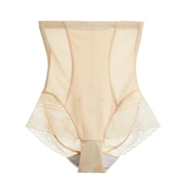 High-Waist Tummy Control Postpartum Lace Thigh Shaper Panty