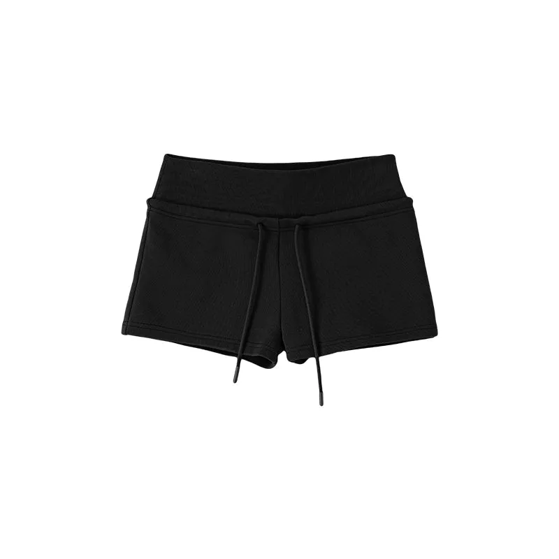 High-Waisted Drawstring Shorts