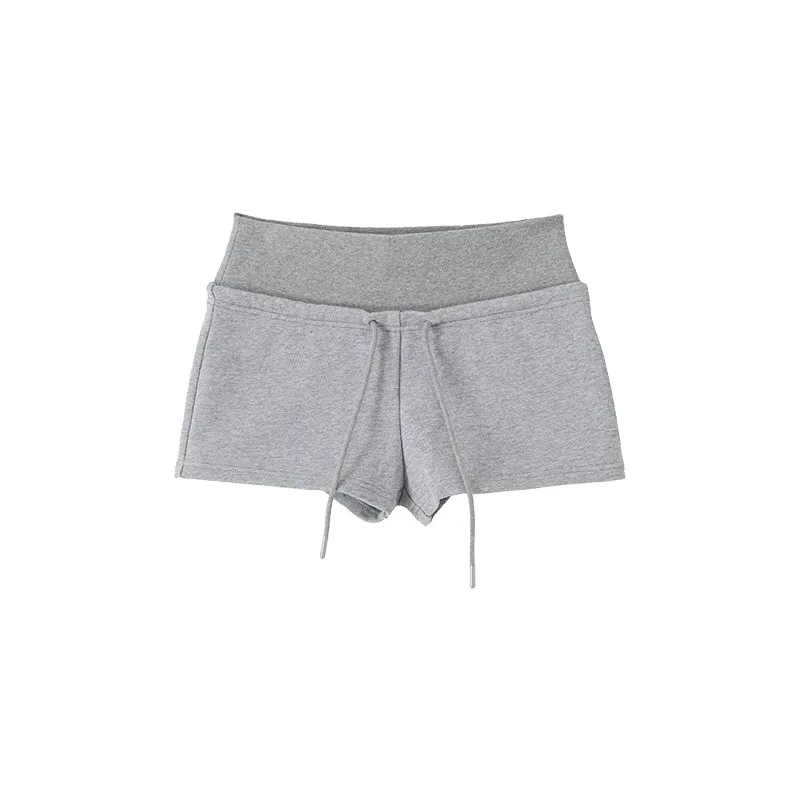 High-Waisted Drawstring Shorts