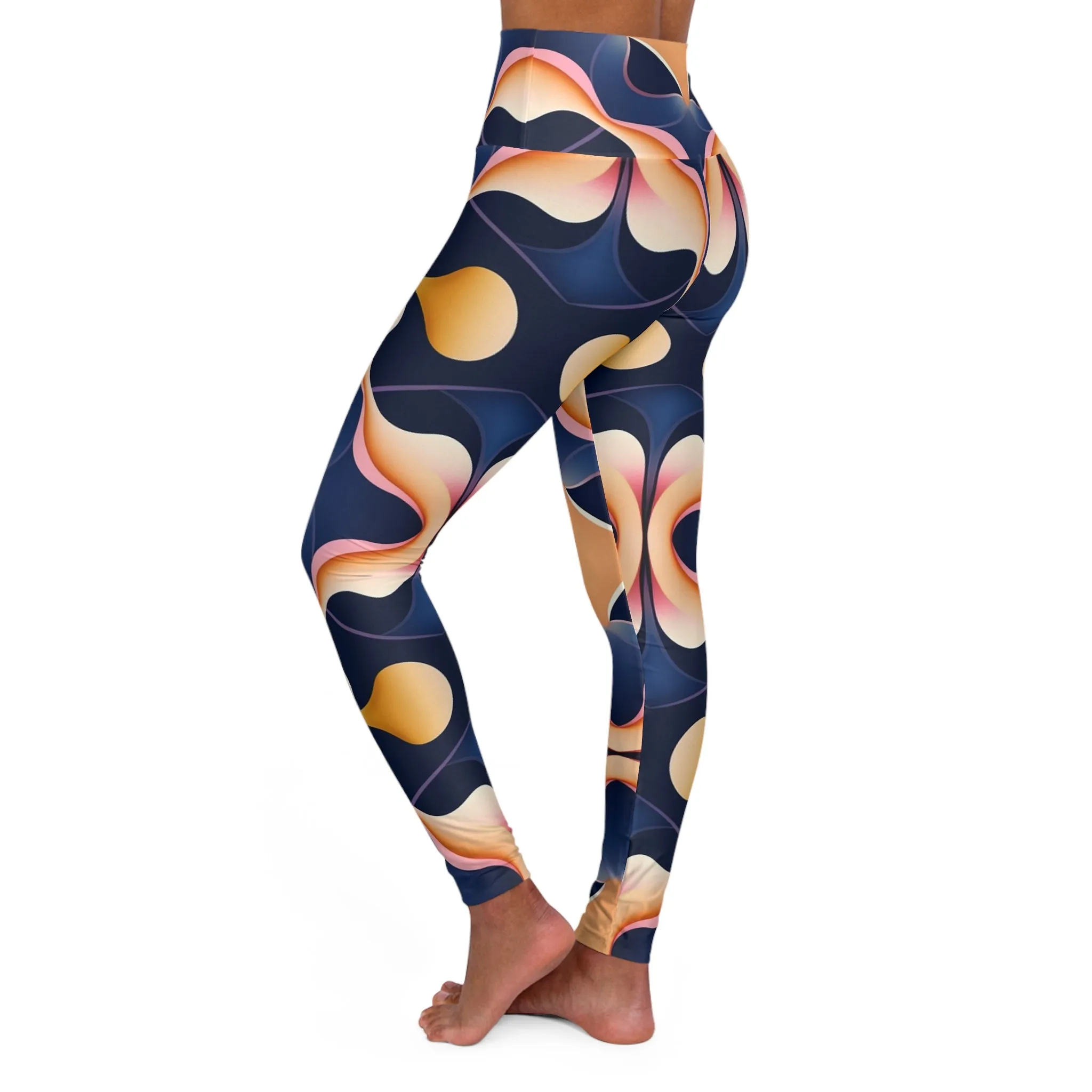 High Waisted Leggings - Baroque Daisy