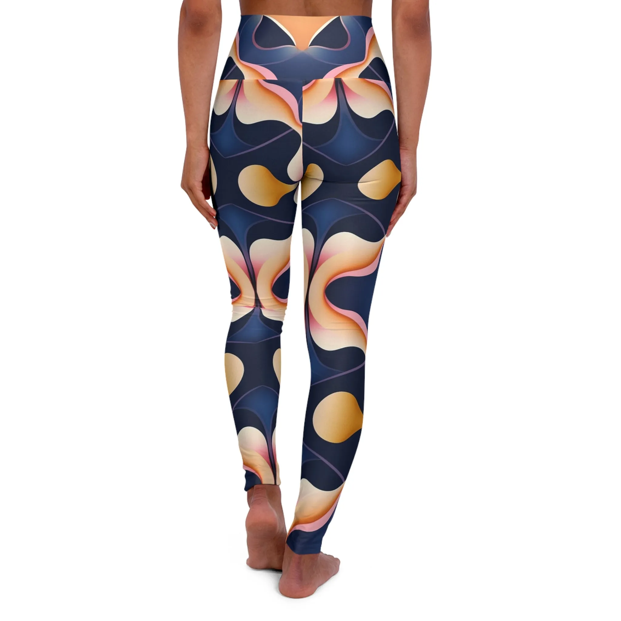 High Waisted Leggings - Baroque Daisy