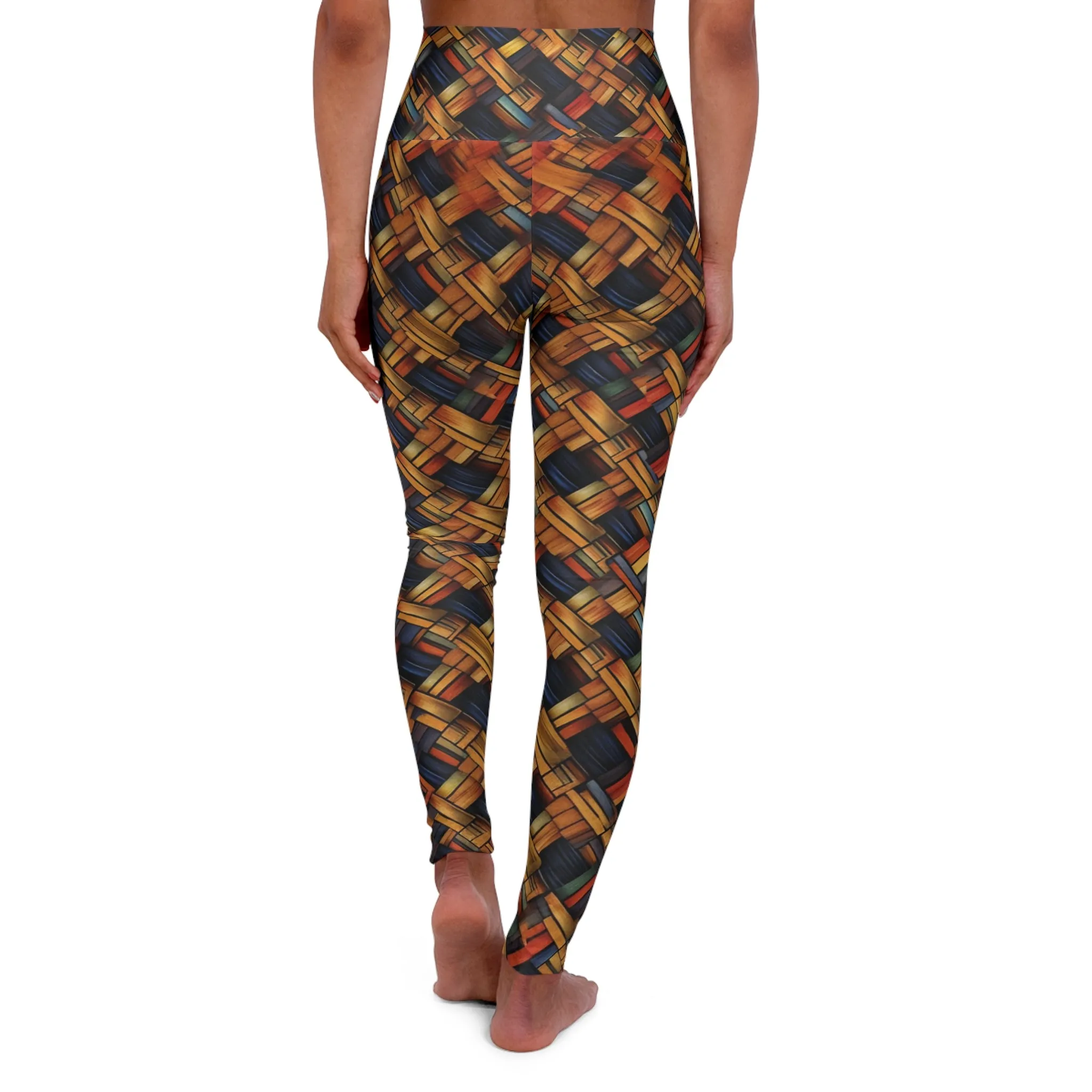 High Waisted Leggings - Baroque Tulip