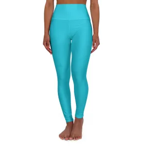 High Waisted Leggings - Blue