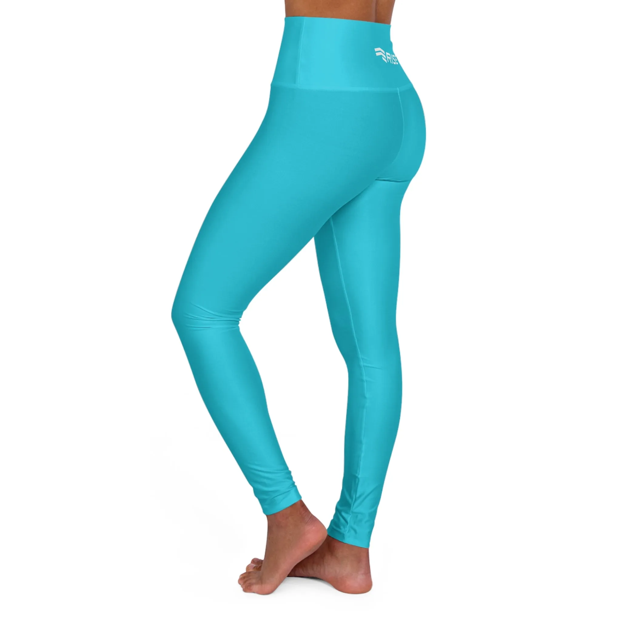 High Waisted Leggings - Blue