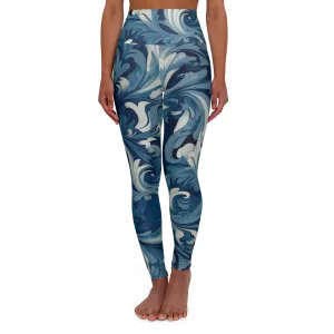 High Waisted Leggings - Celestina Tadasana Scroll