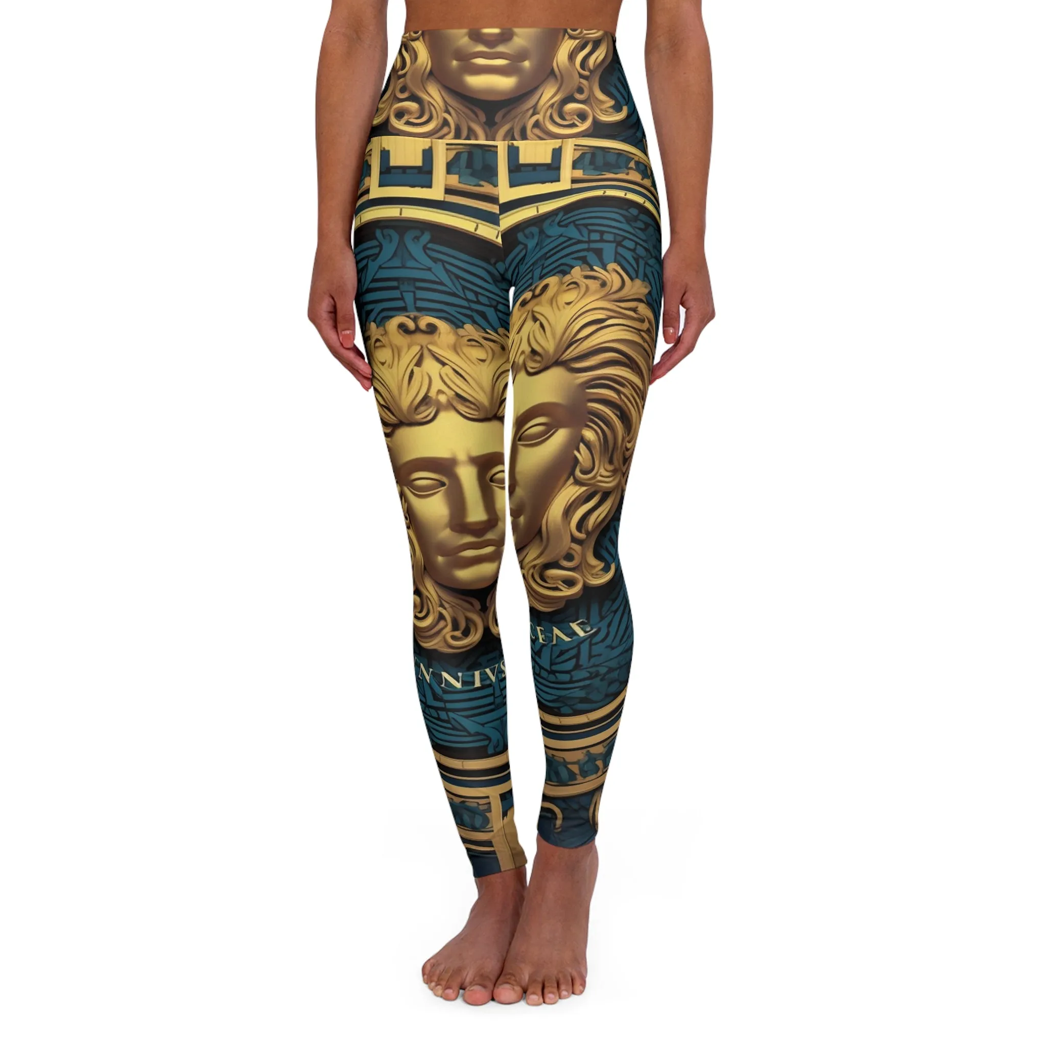High Waisted Leggings - Coastal Oil.