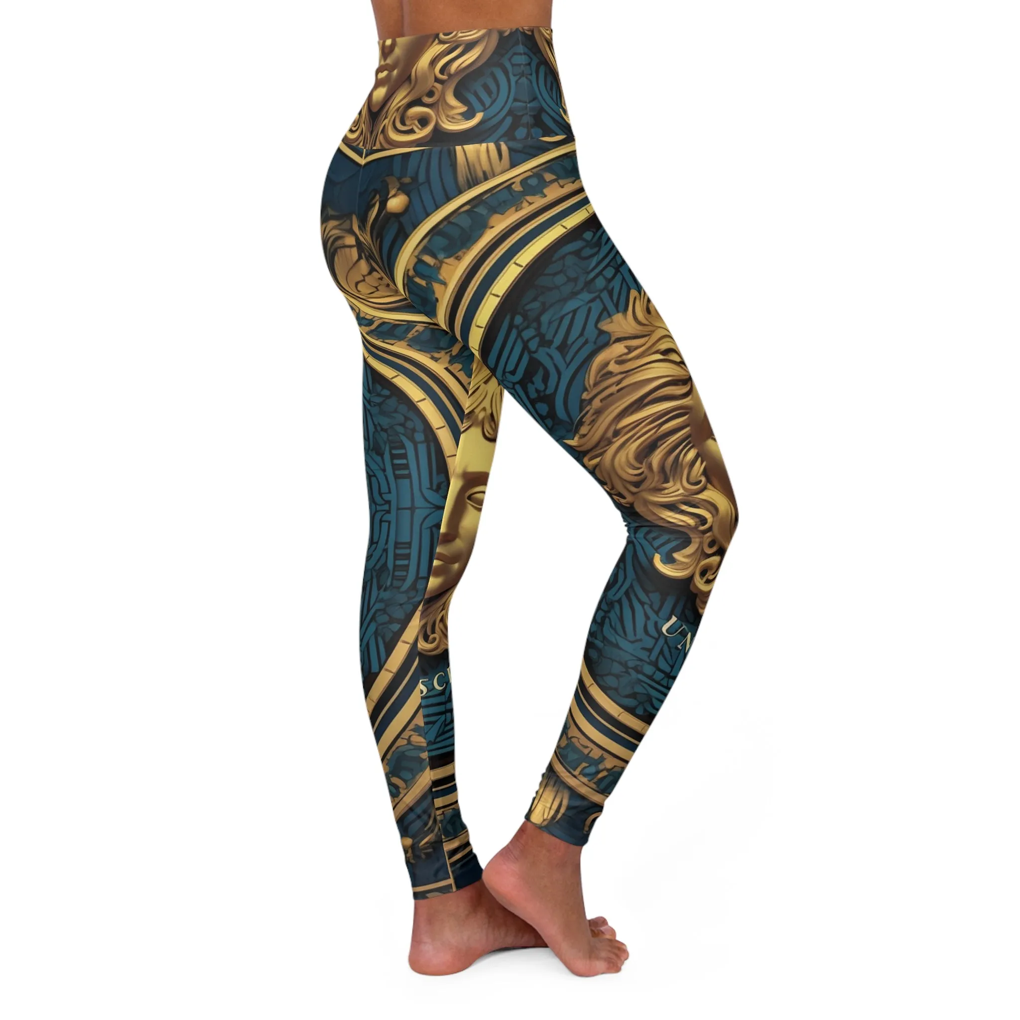 High Waisted Leggings - Coastal Oil.