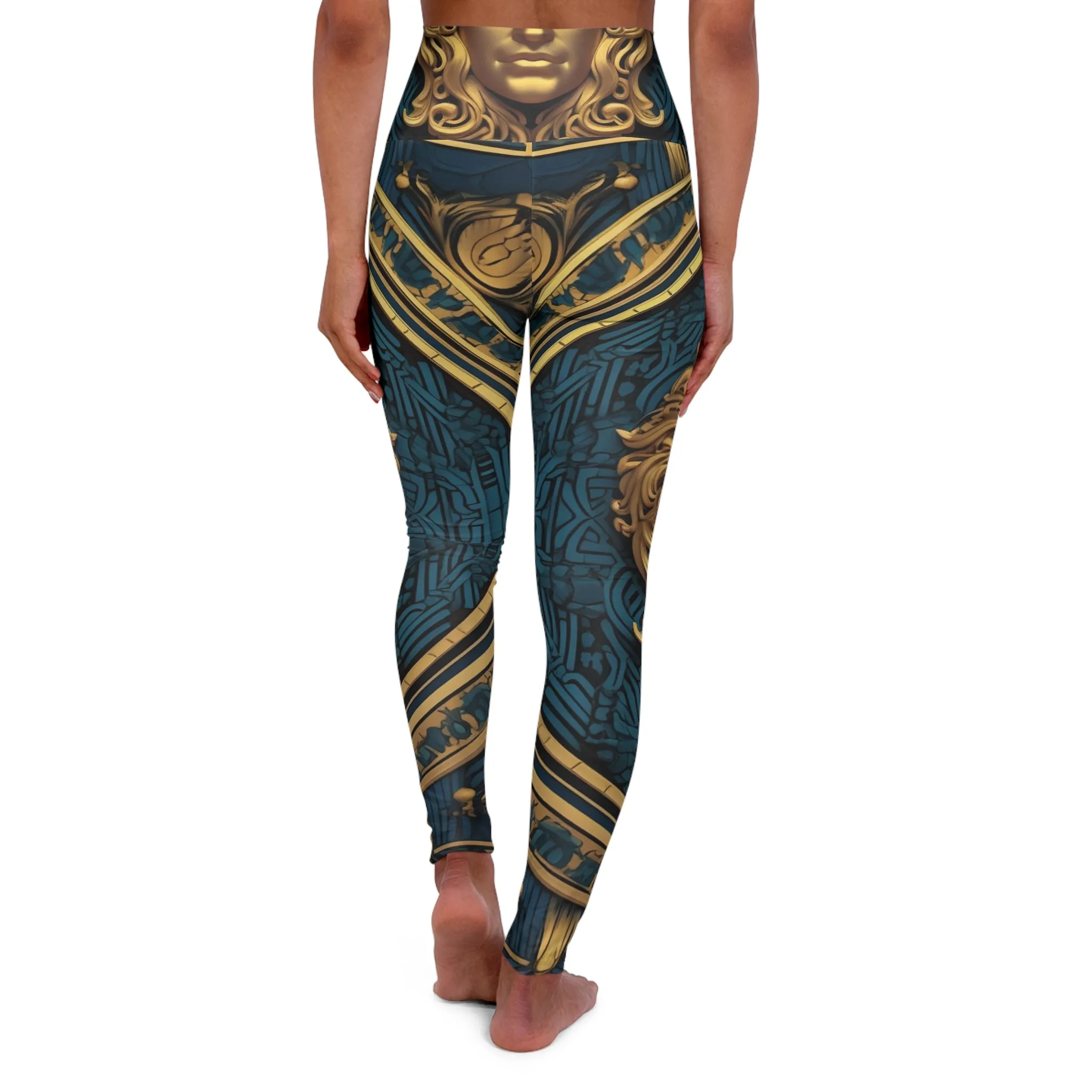 High Waisted Leggings - Coastal Oil.