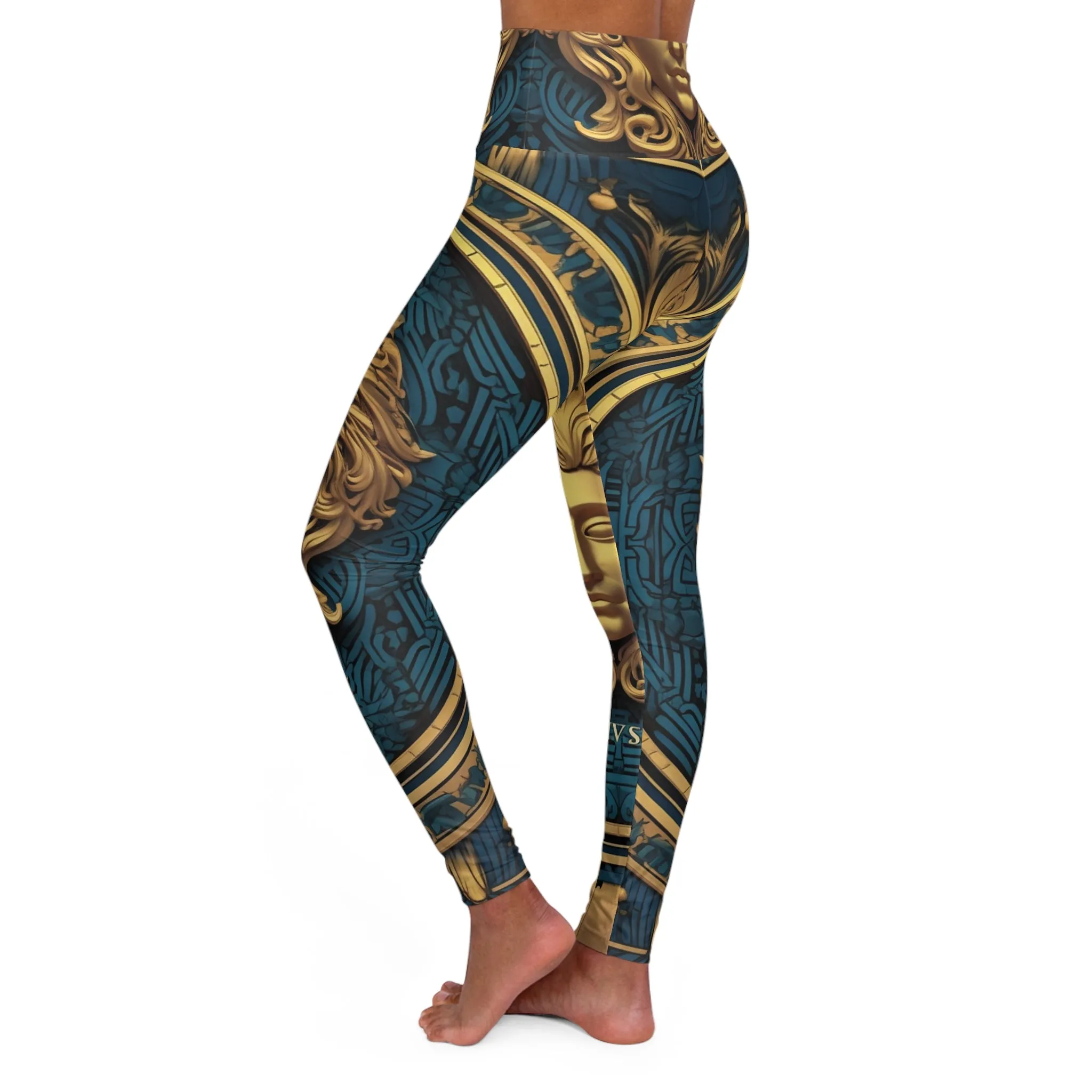 High Waisted Leggings - Coastal Oil.