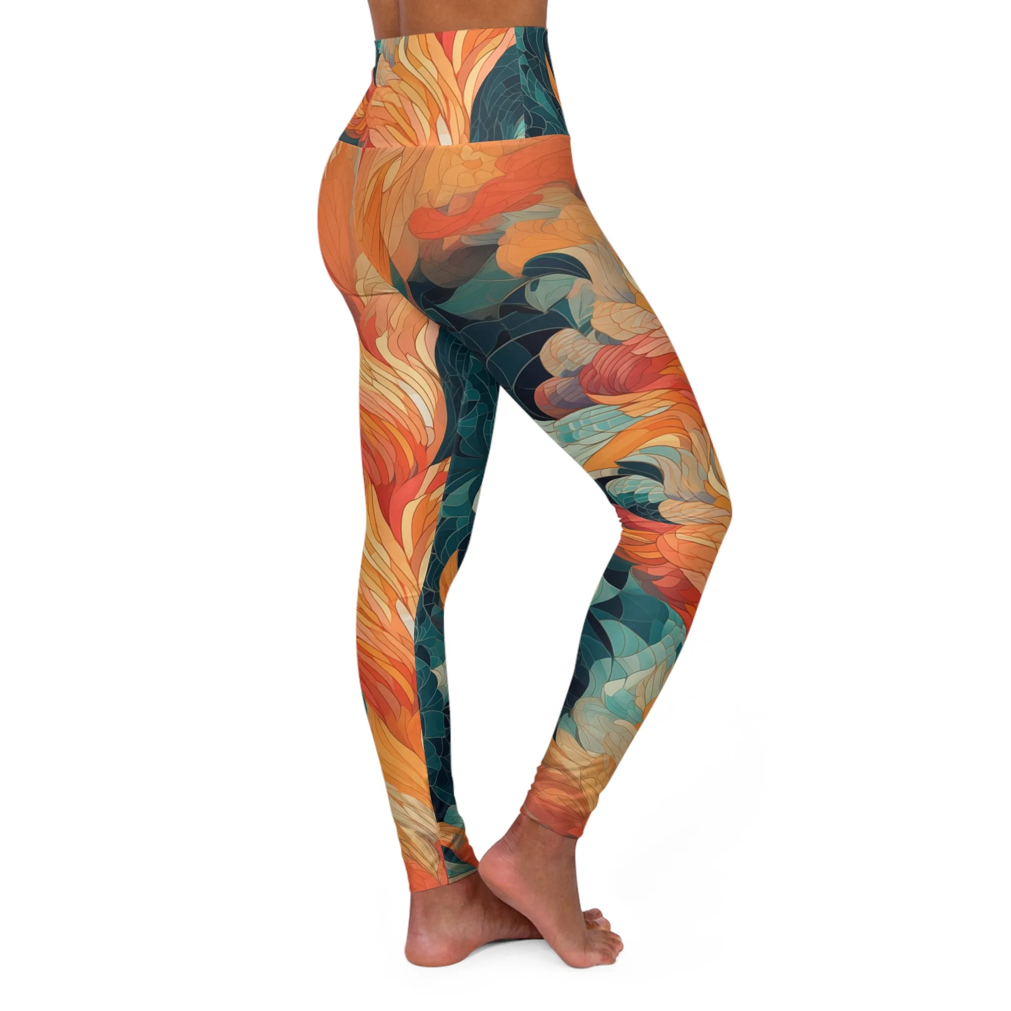 High Waisted Leggings - Emmalina Paris Batik