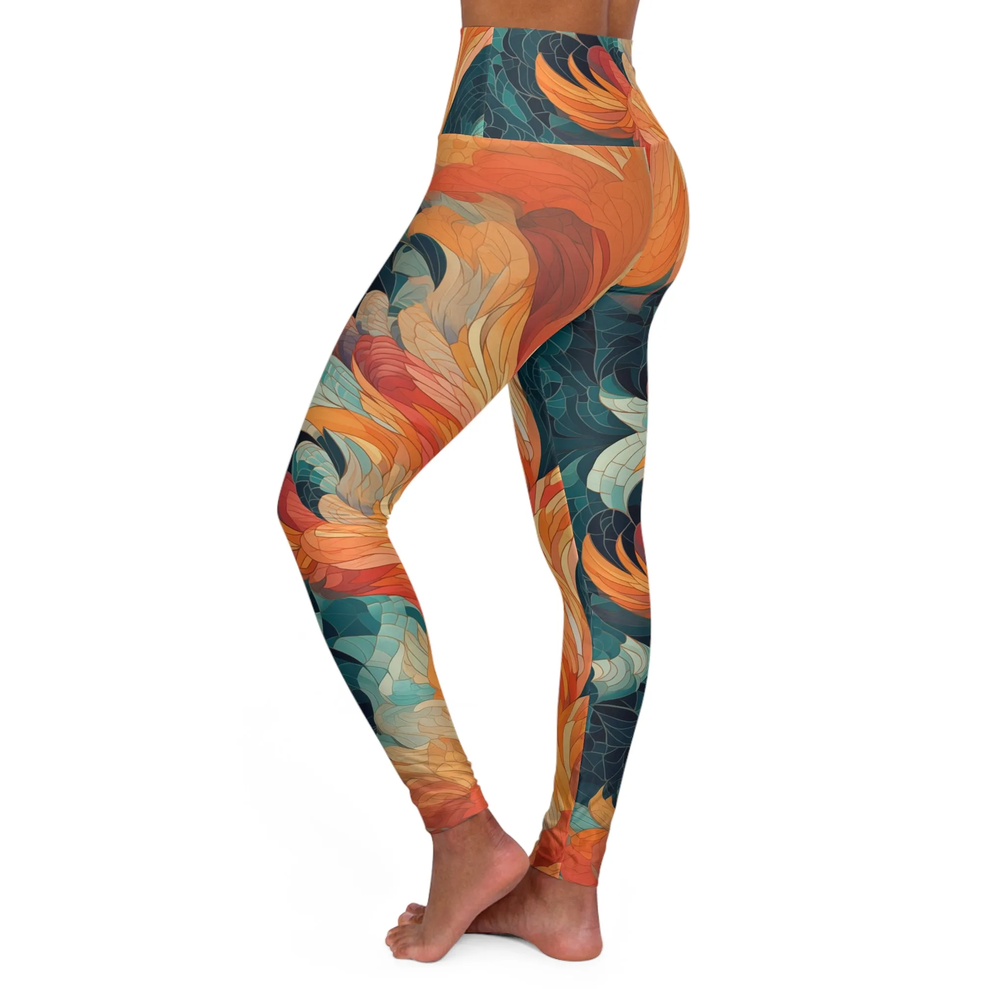 High Waisted Leggings - Emmalina Paris Batik