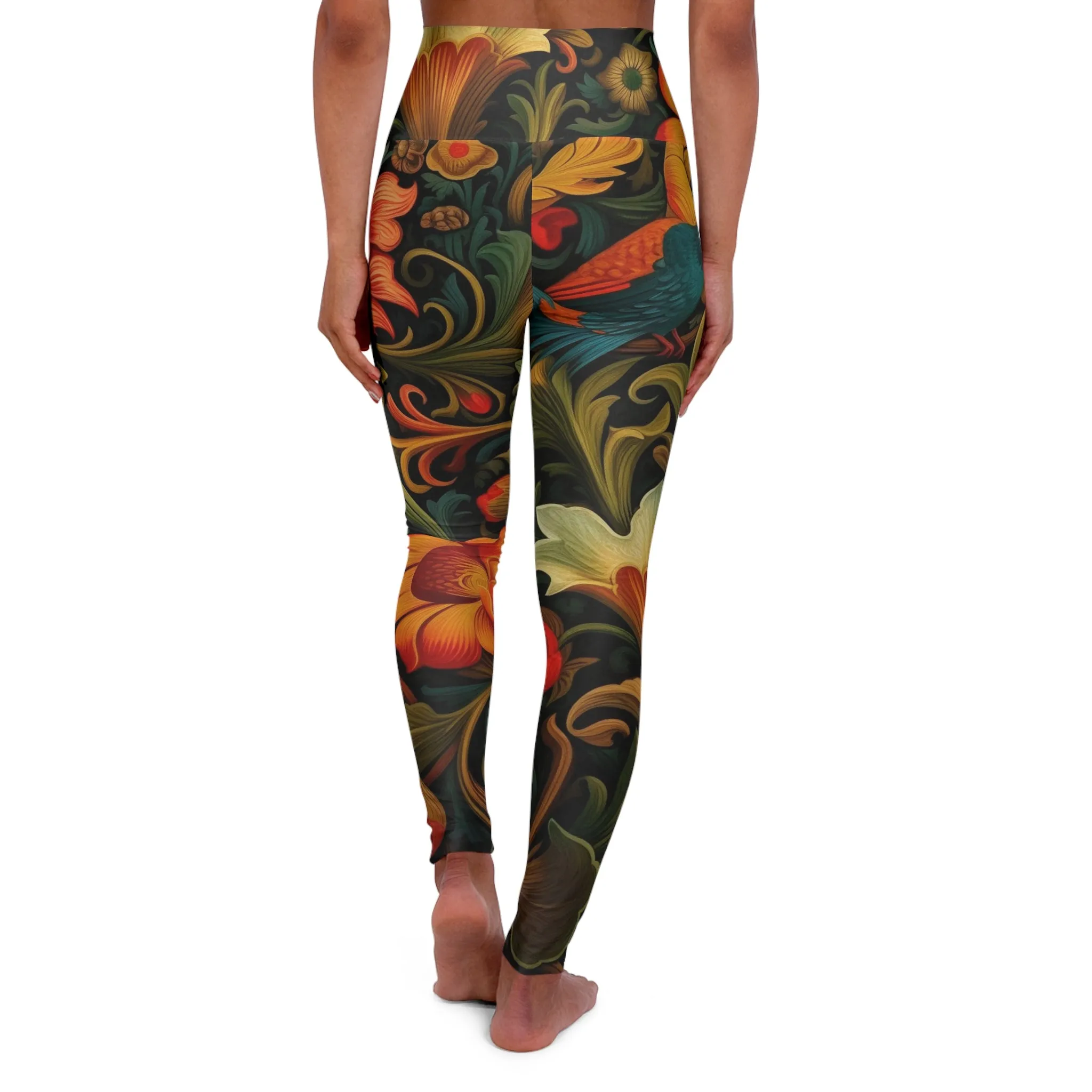 High Waisted Leggings - Flemish-Comet.