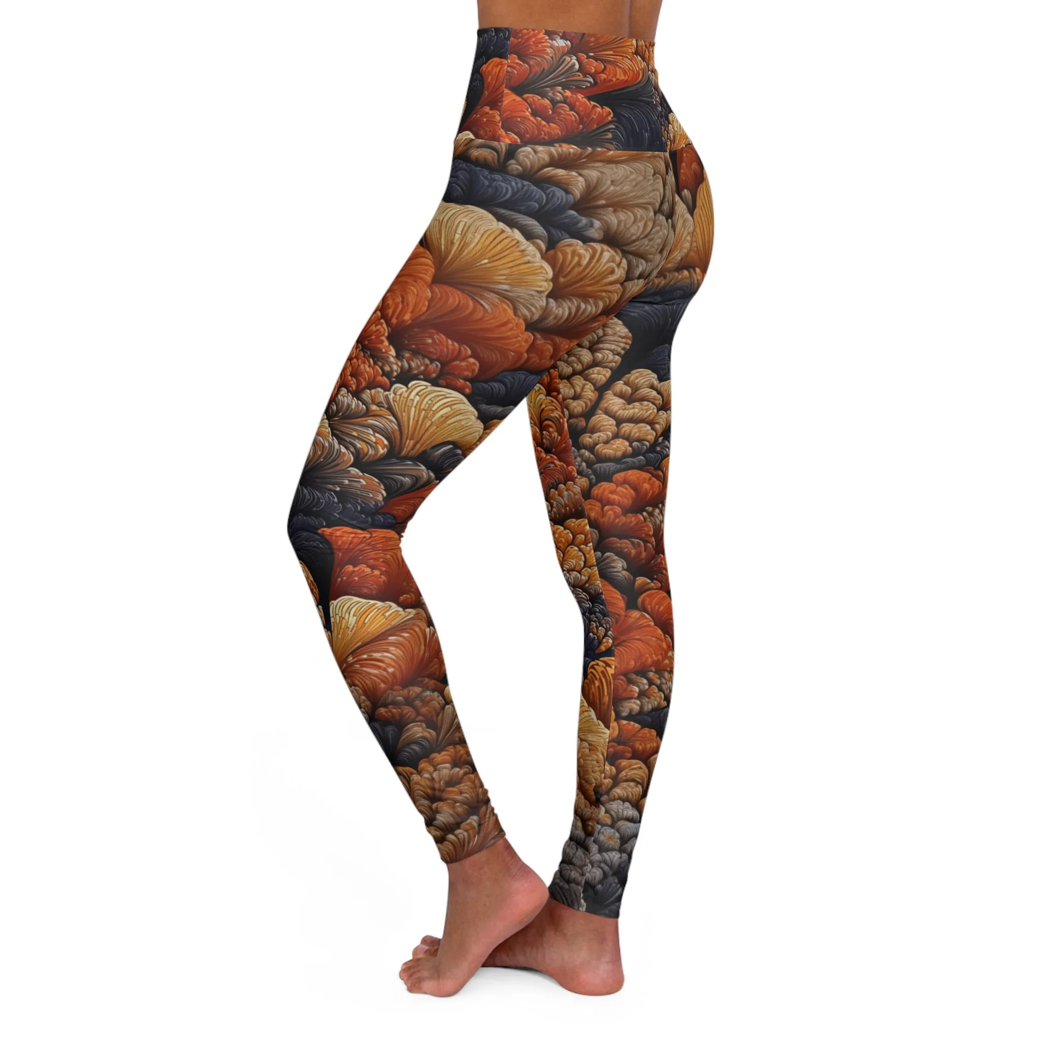 High Waisted Leggings - Haarlem Impressionism