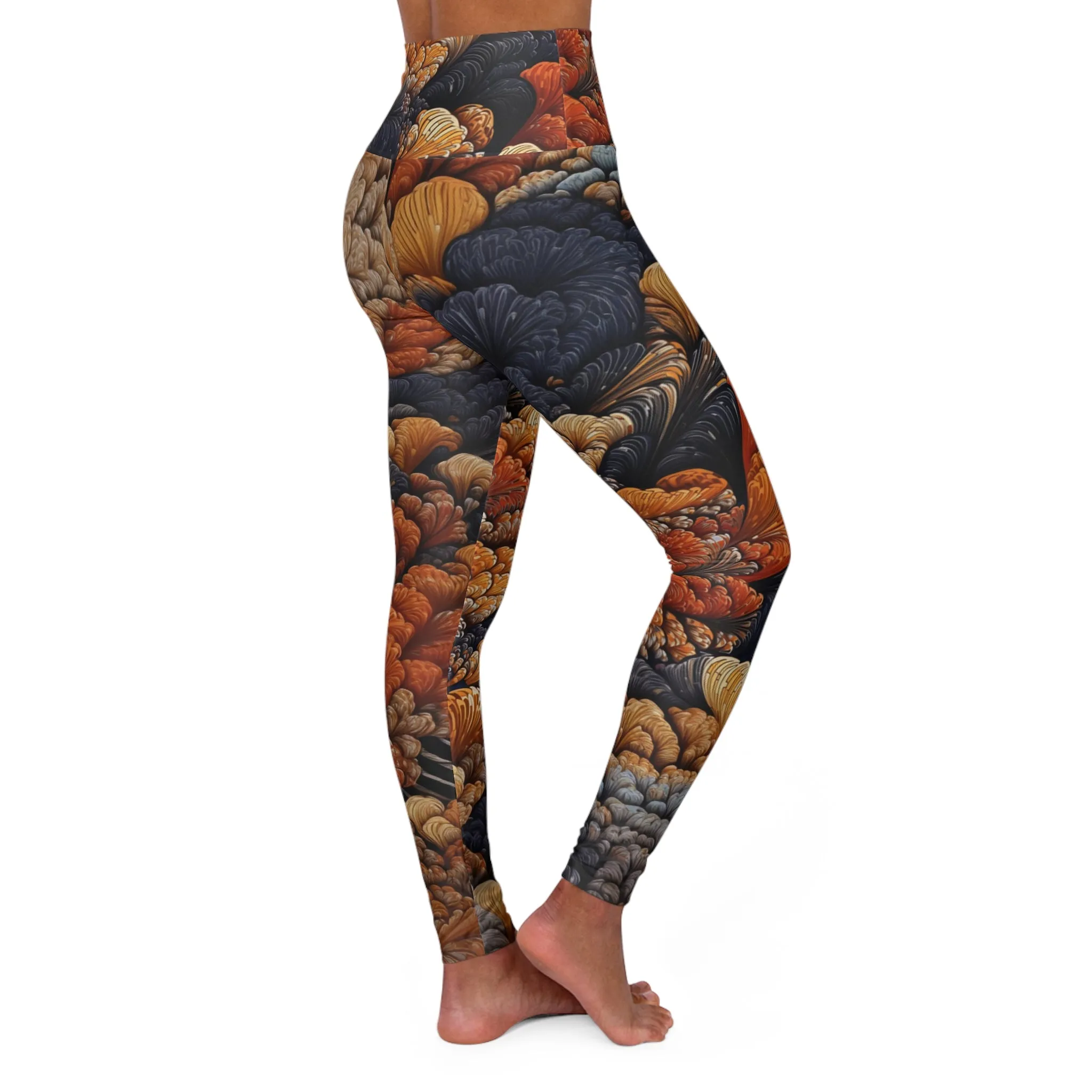 High Waisted Leggings - Haarlem Impressionism