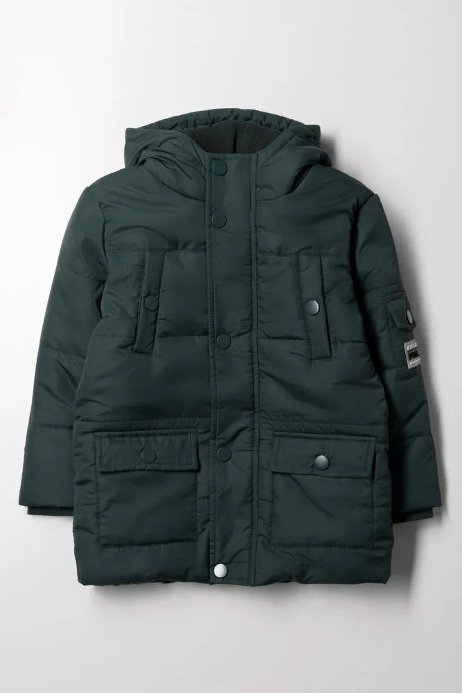 Hooded Jacket Dark Green