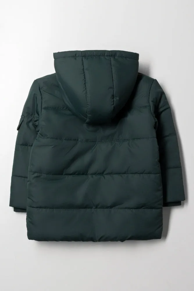 Hooded Jacket Dark Green