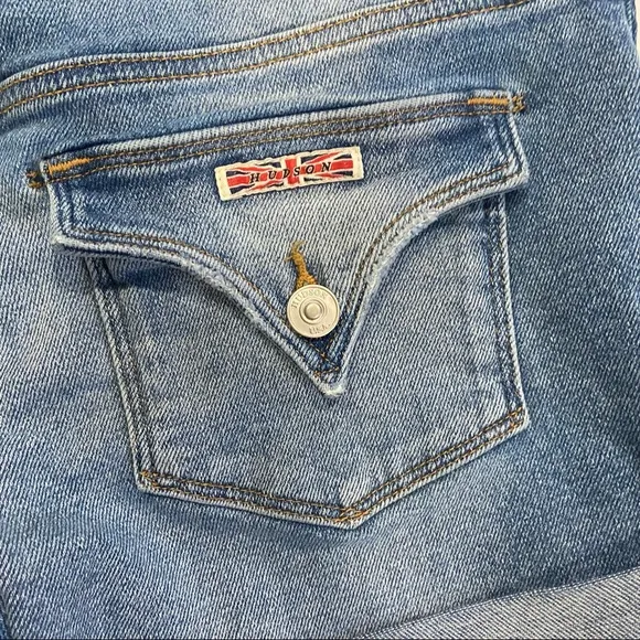 Hudson Jeans Croxley Mid-Rise Denim Shorts Sz 25