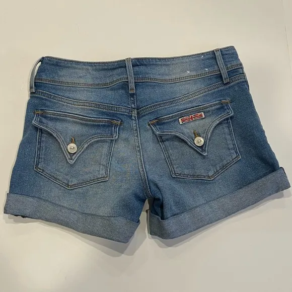 Hudson Jeans Croxley Mid-Rise Denim Shorts Sz 25