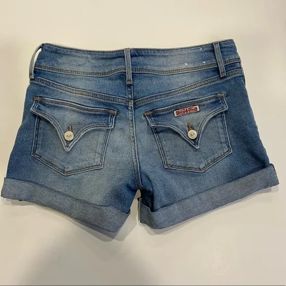 Hudson Jeans Croxley Mid-Rise Denim Shorts Sz 25