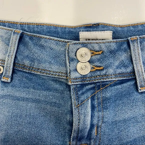 Hudson Jeans Croxley Mid-Rise Denim Shorts Sz 25