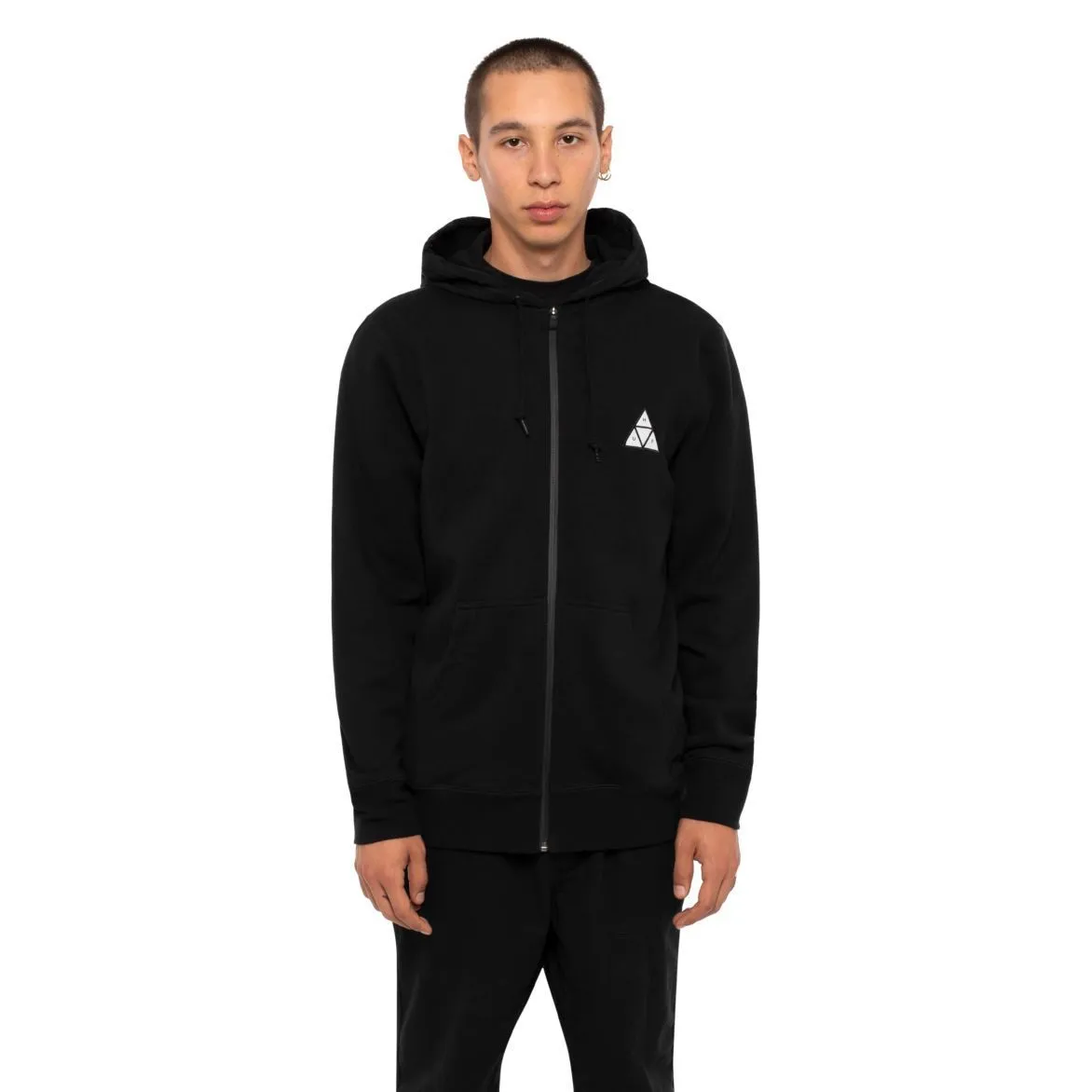 Huf Conceal Pullover Hoodie Black Men FL00093-BLK