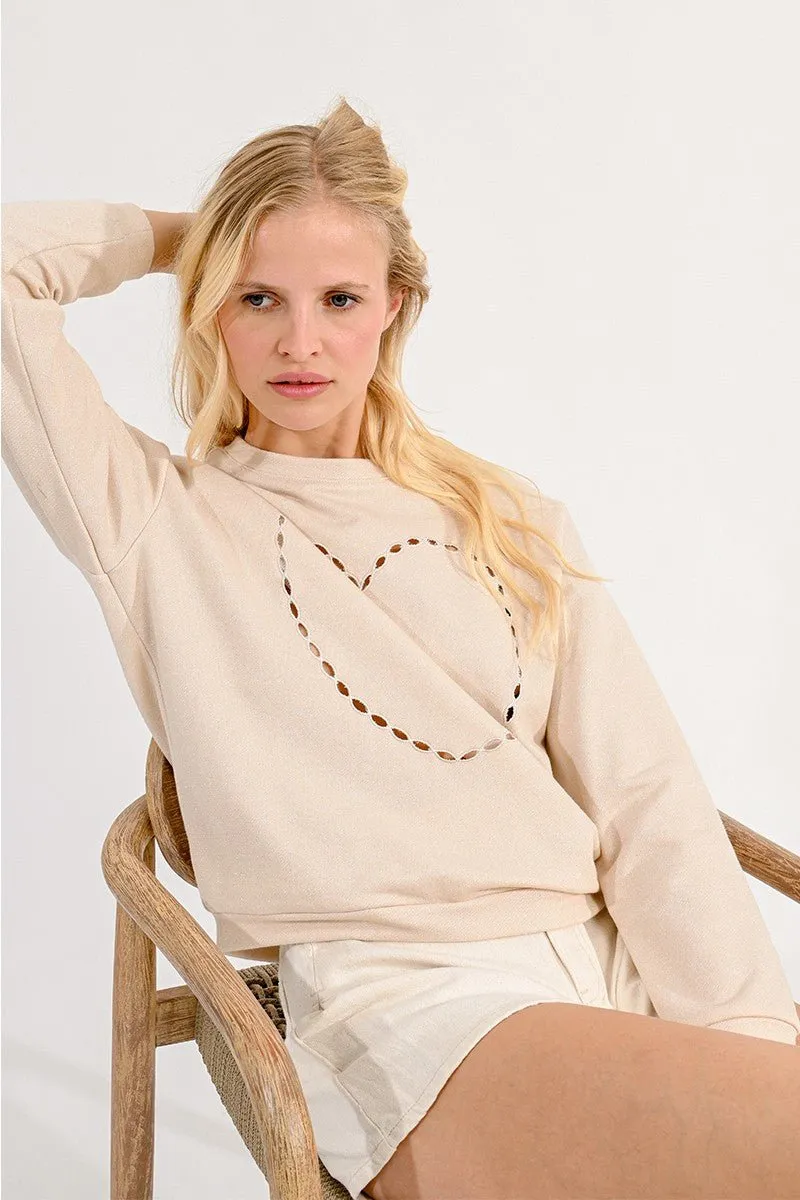 IRIDESCENT FLEECE SWEATER