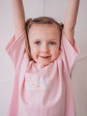 'It's My Birthday' Pink Birthday Tee - 5/6 Years