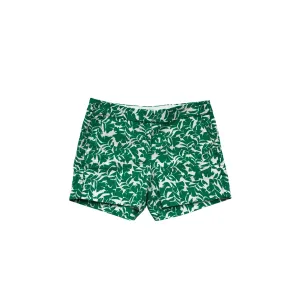 J.Crew Womens Green & White Leaf Print Cotton Shorts Size 6 #8039