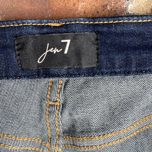 Jen7 by 7 For All Mankind High Waist Cutoff Stretch Denim Short NWT size 12