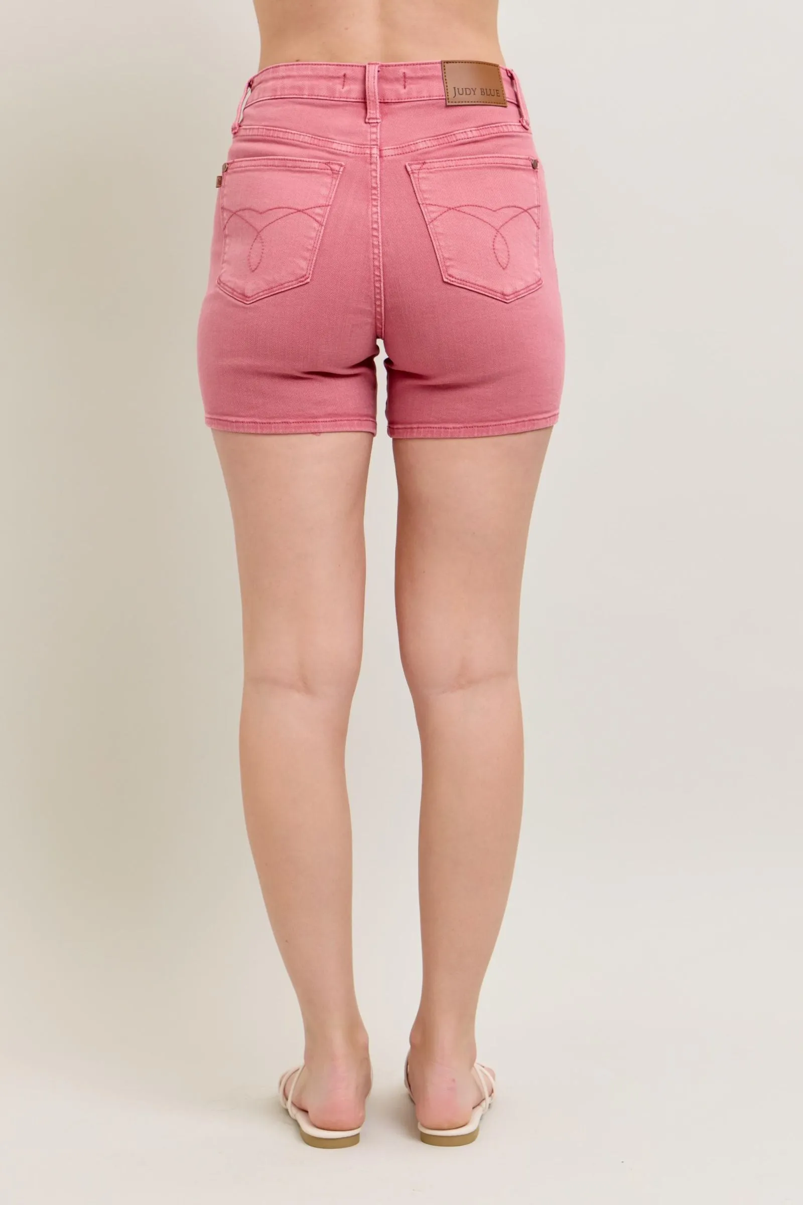 Judy Blue High Waist Rose Shorts