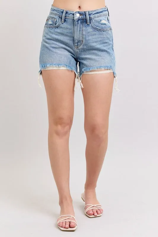 Judy Blue HW Rigid Magic Destroy Cut Off Shorts