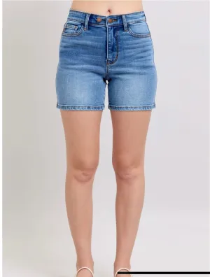 Judy Blue Mid Length Dad Shorts