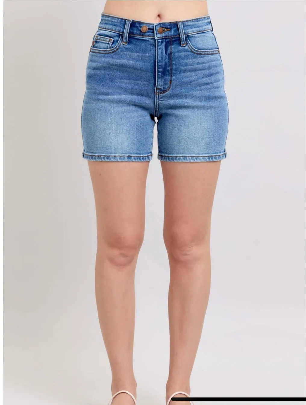 Judy Blue Mid Length Dad Shorts