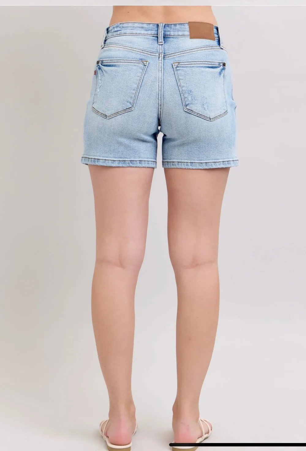 Judy Blue Mid Rise Dad Shorts