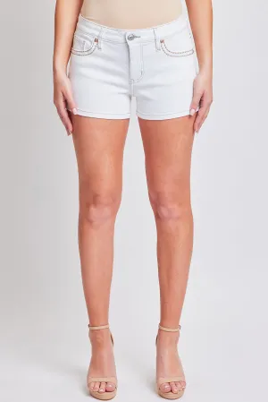 Junior Mid Rise With Back Flap Heavy Stitch Shorts
