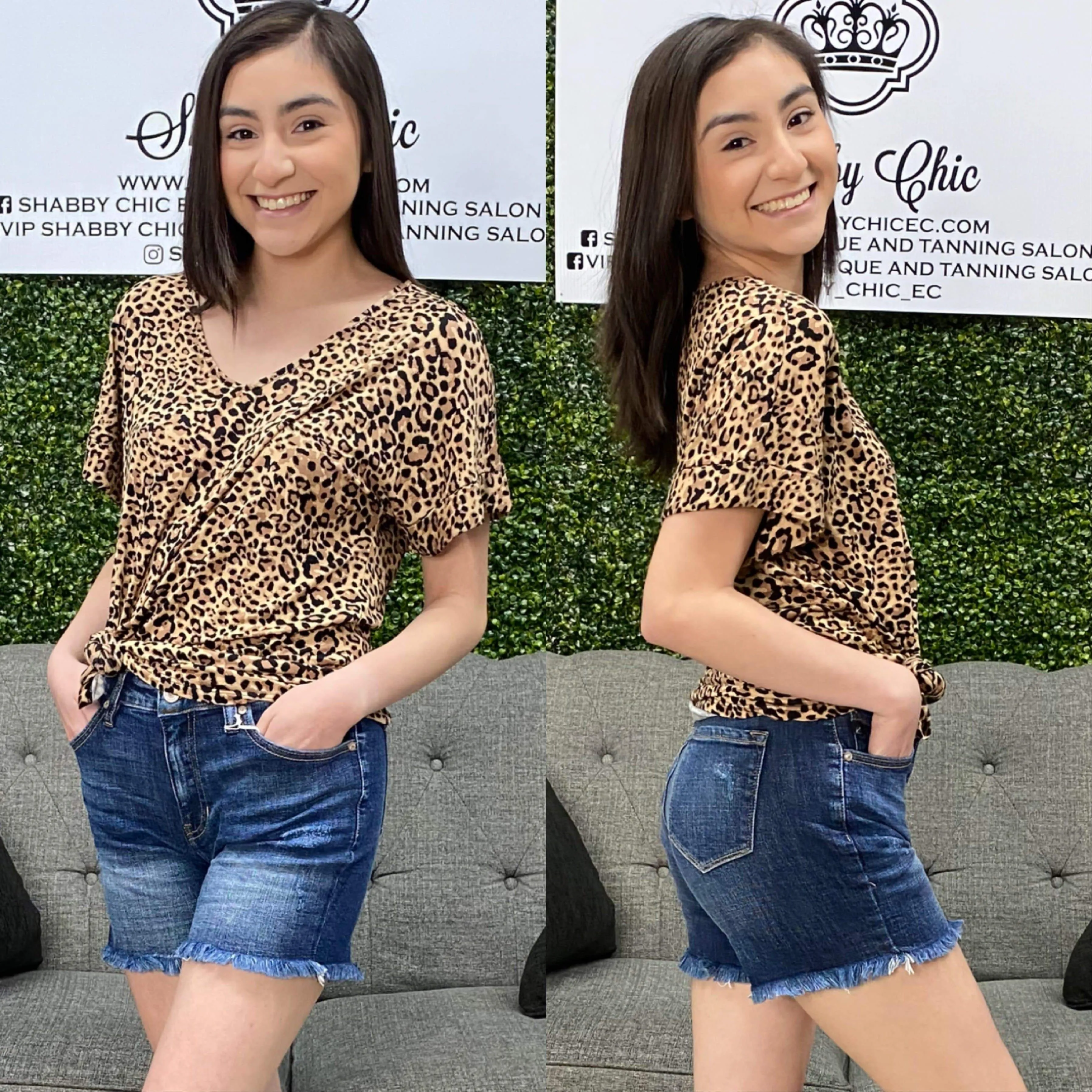Kan Kan Lightly Distressed Shorts