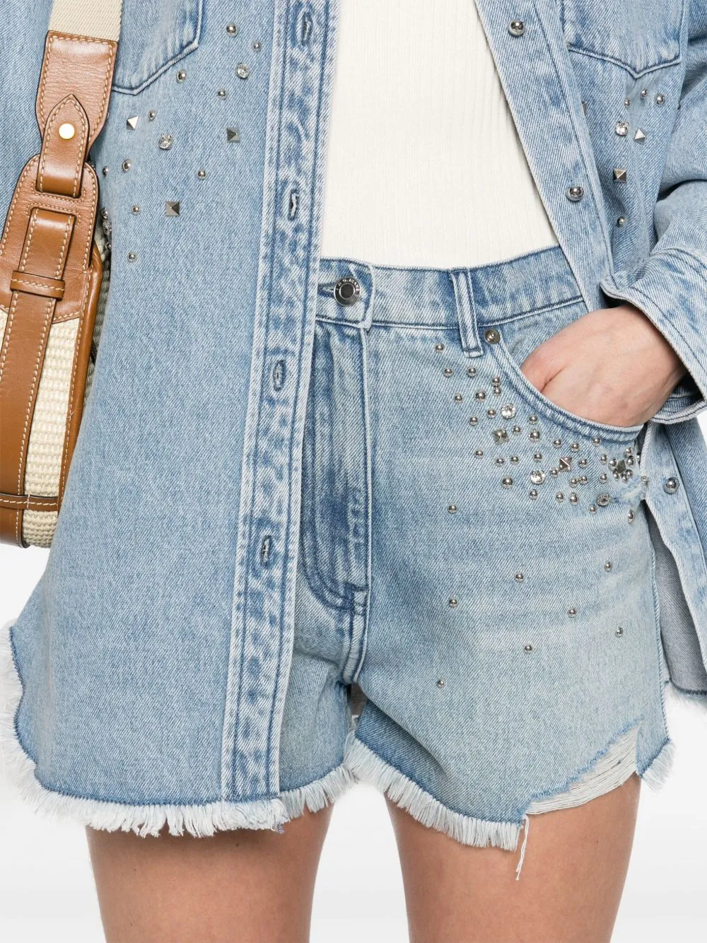 Korry denim cotton shorts