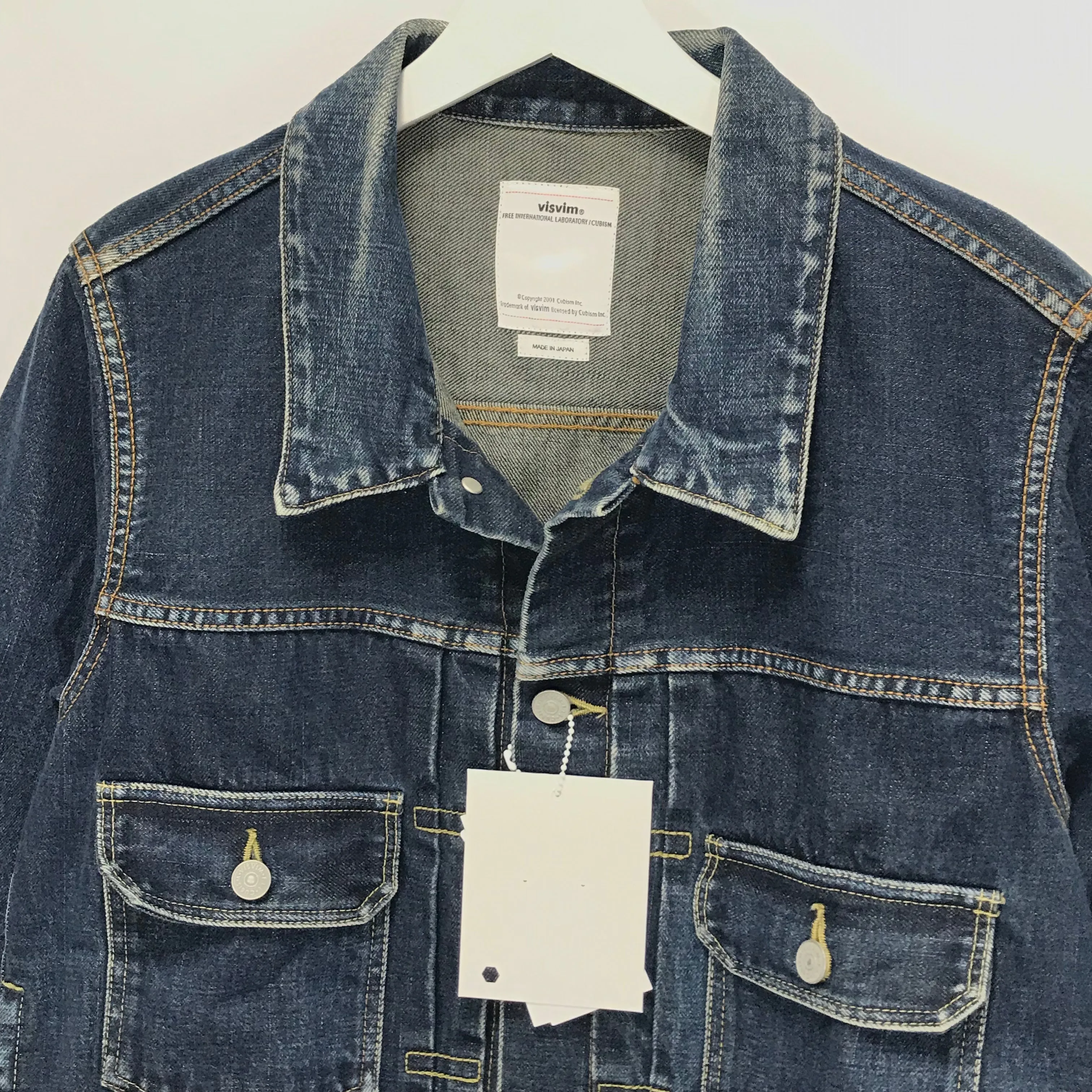 [L] DS! Visvim 18AW SS 101 JACKET DAMAGED INDIGO