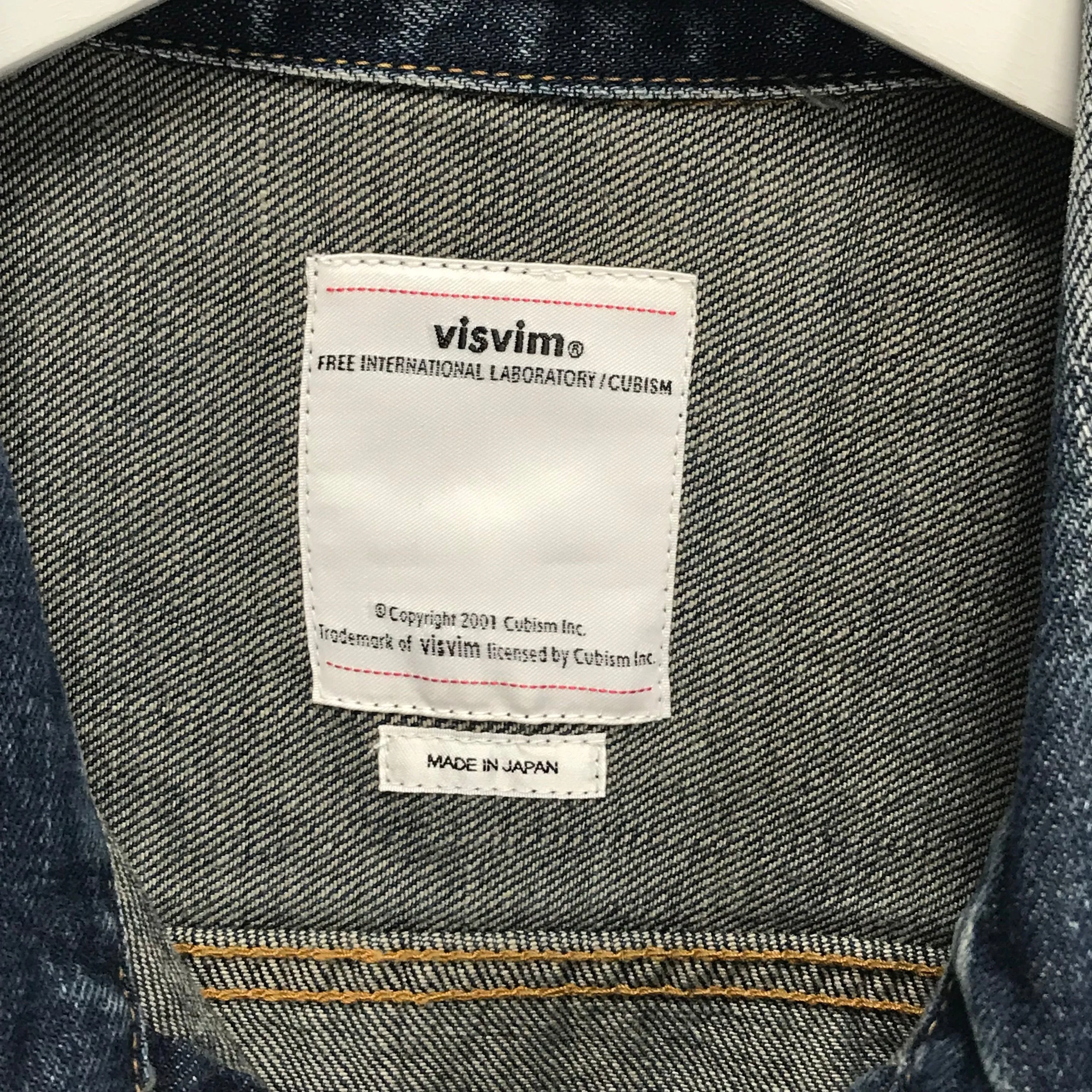 [L] DS! Visvim 18AW SS 101 JACKET DAMAGED INDIGO