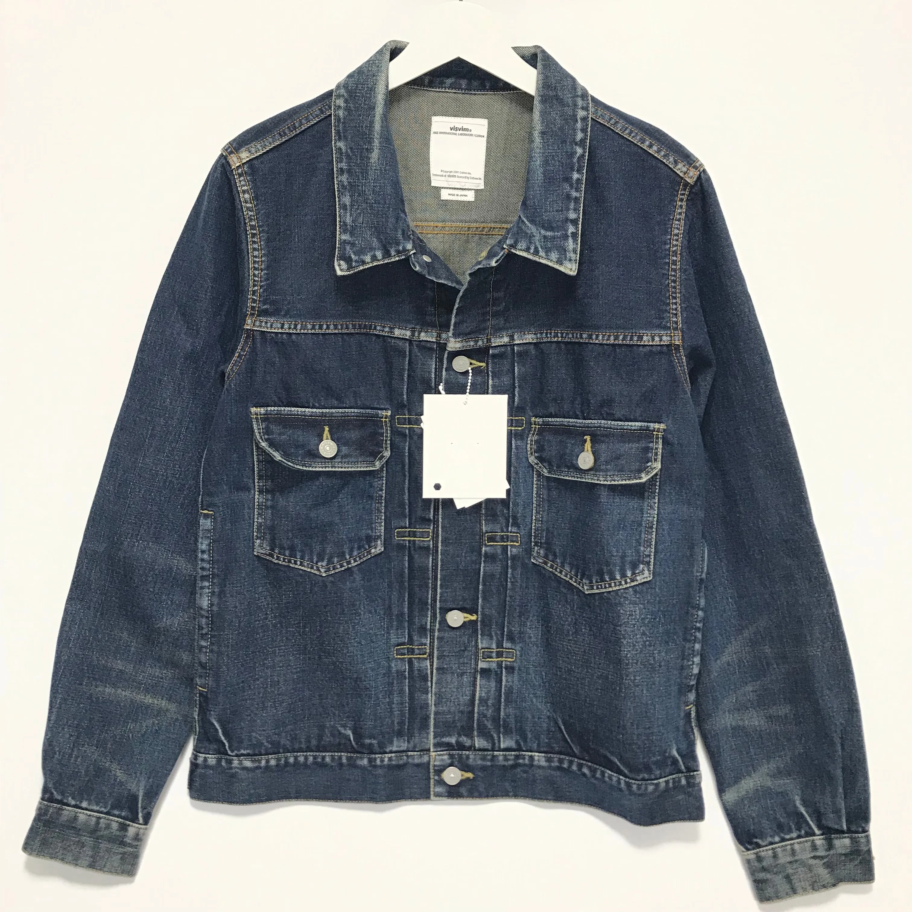 [L] DS! Visvim 18AW SS 101 JACKET DAMAGED INDIGO
