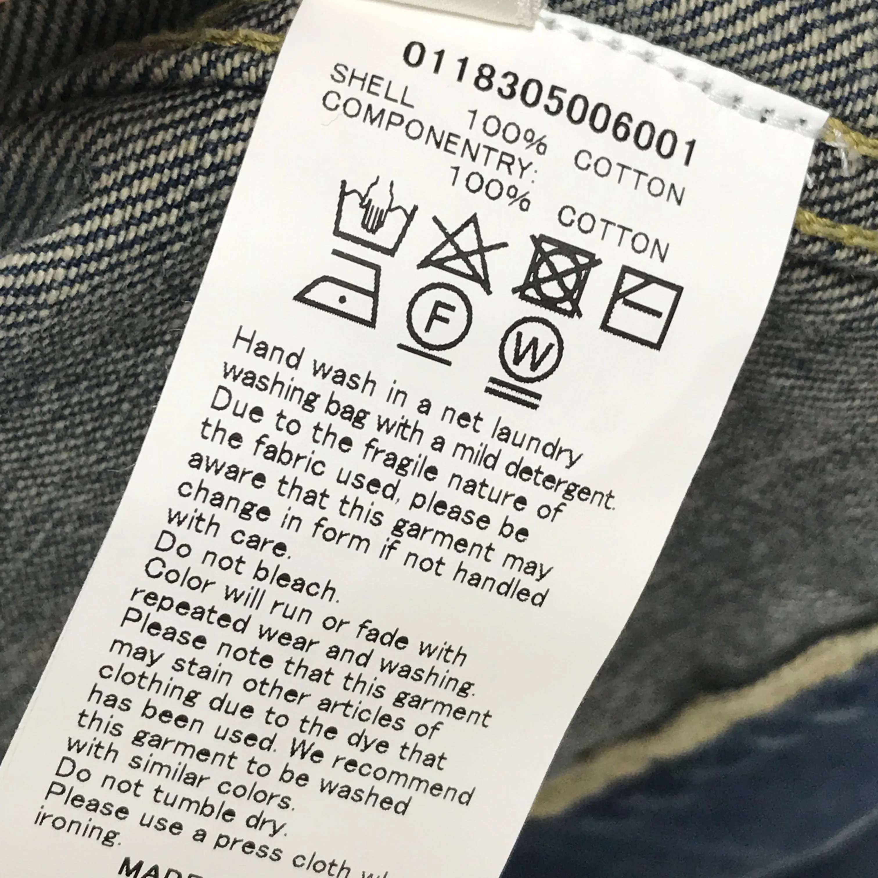 [L] DS! Visvim 18AW SS 101 JACKET DAMAGED INDIGO