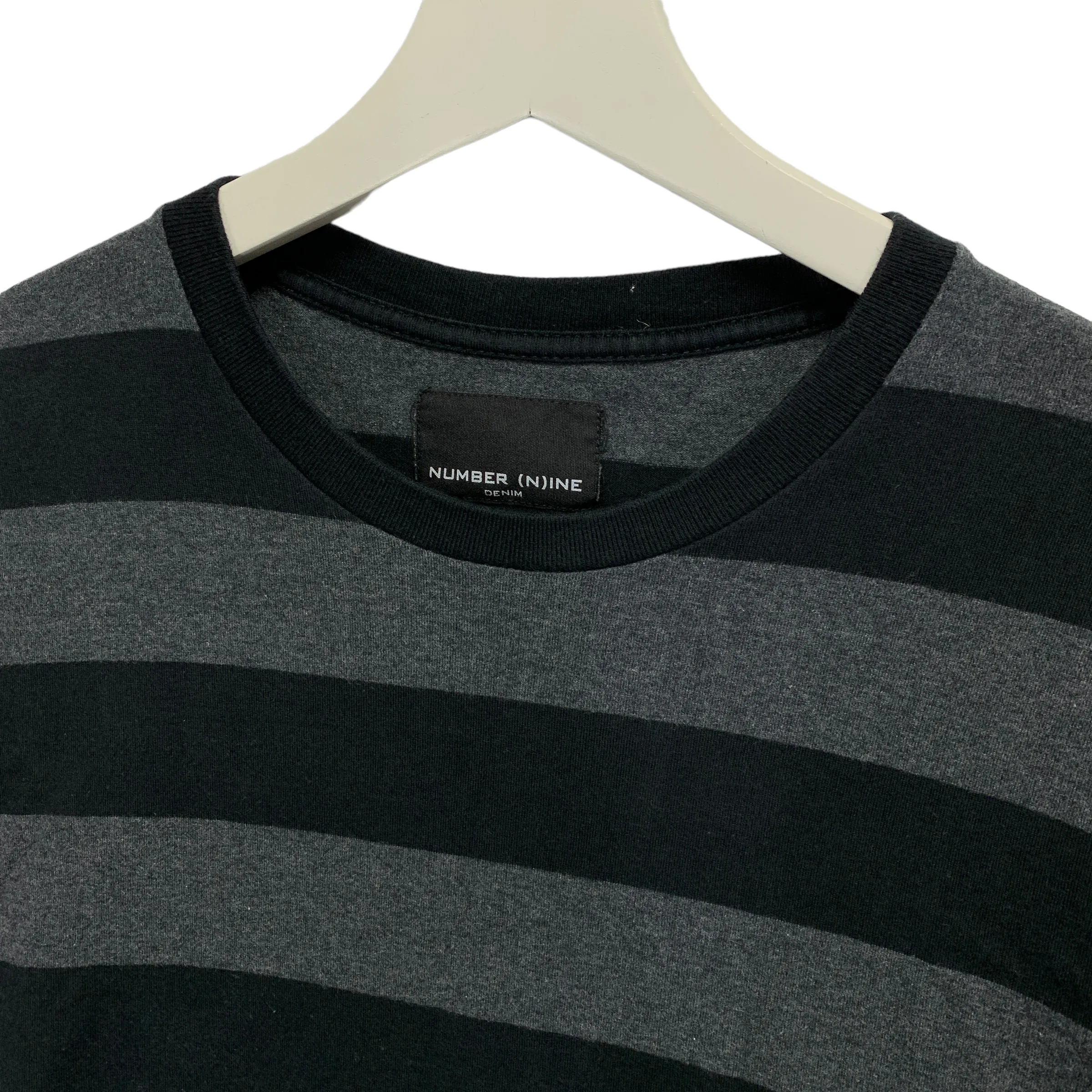 [L] Number Nine Border Stripe LS Tee T Shirt