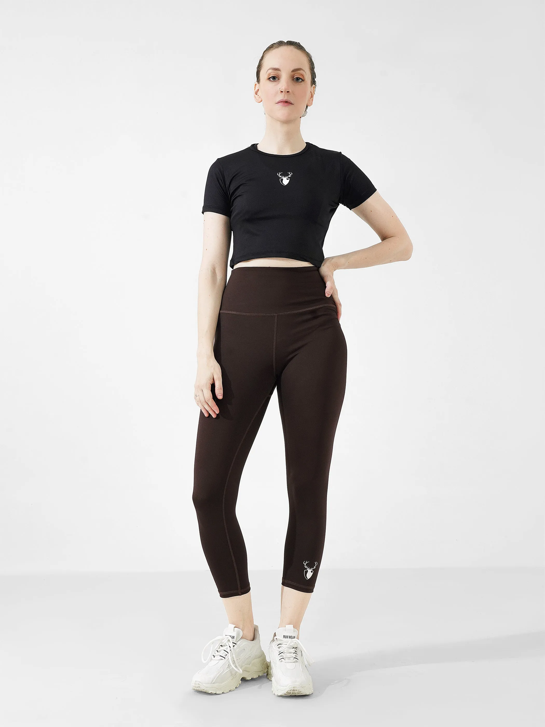 Leera Brown Capri legging
