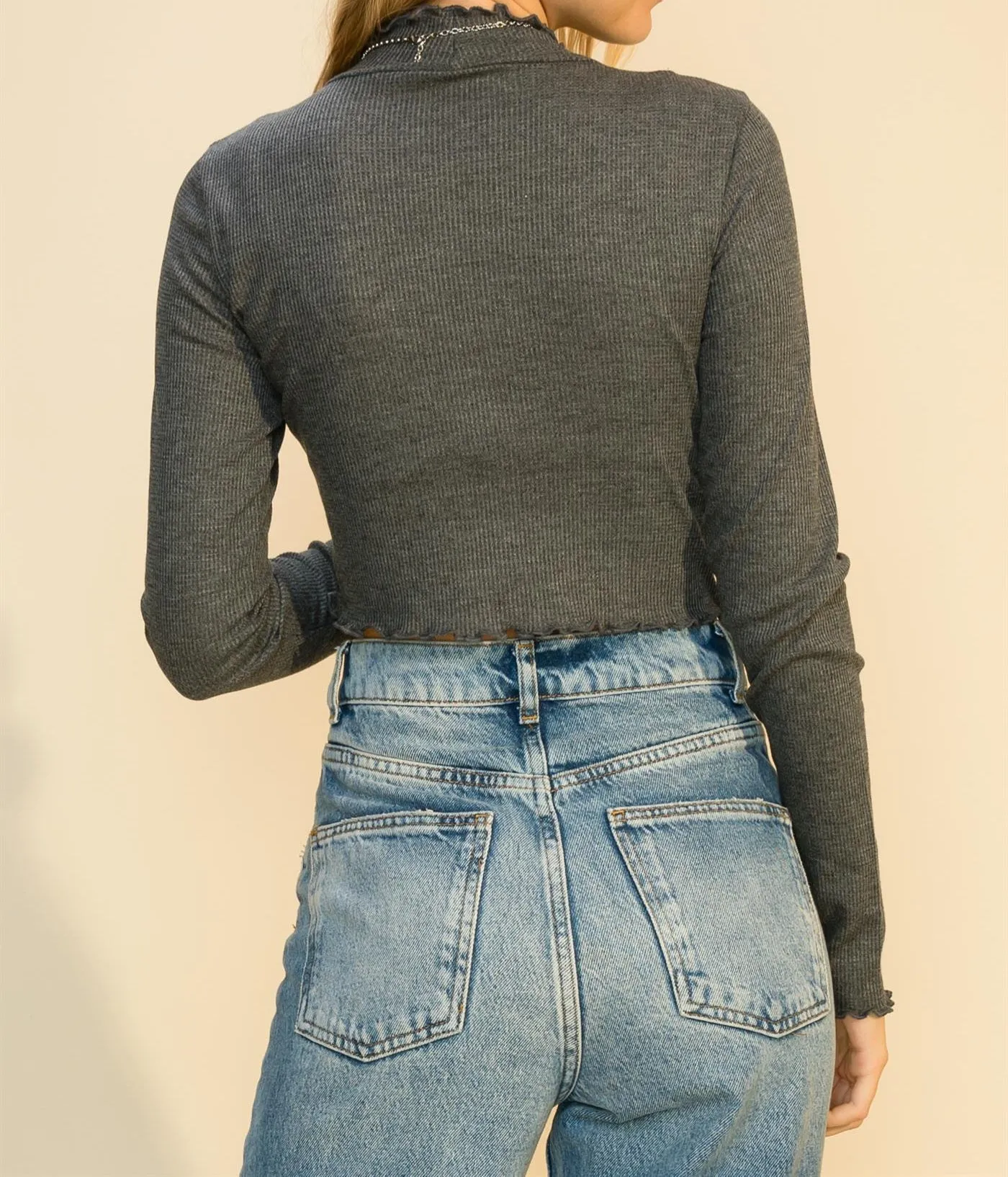 Lettuce Edge Crop Top