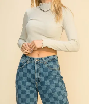 Lettuce Edge Crop Top