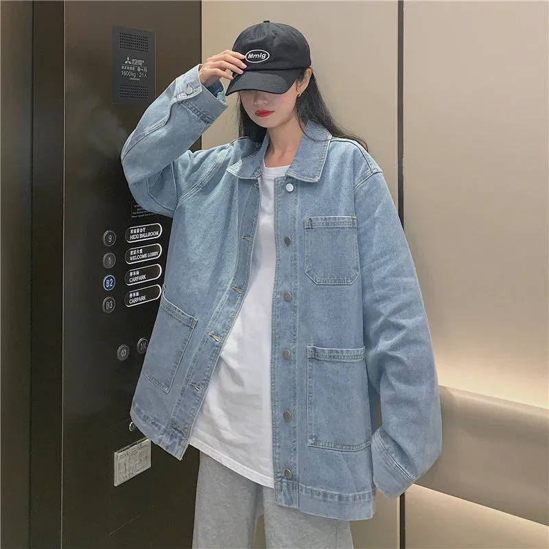 Light blue tooling denim jacket  KF2208