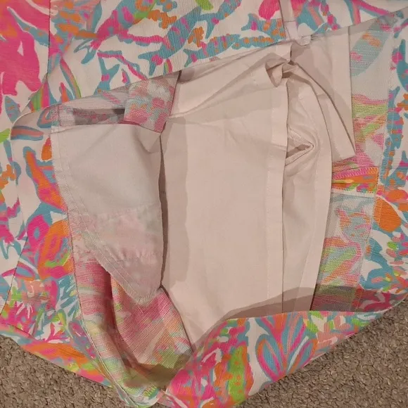 Lilly Pulitzer Pink Scuba to Cuba Marigold Skort