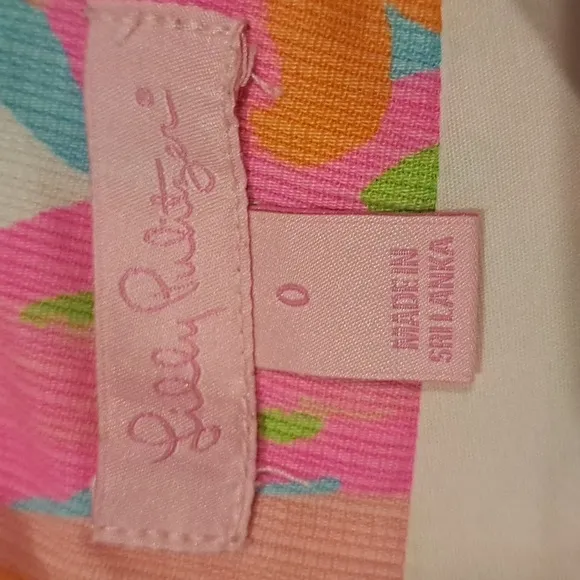 Lilly Pulitzer Pink Scuba to Cuba Marigold Skort