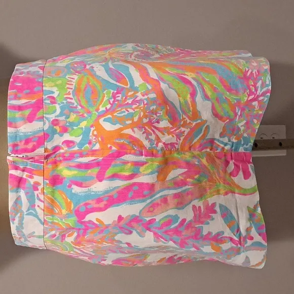 Lilly Pulitzer Pink Scuba to Cuba Marigold Skort